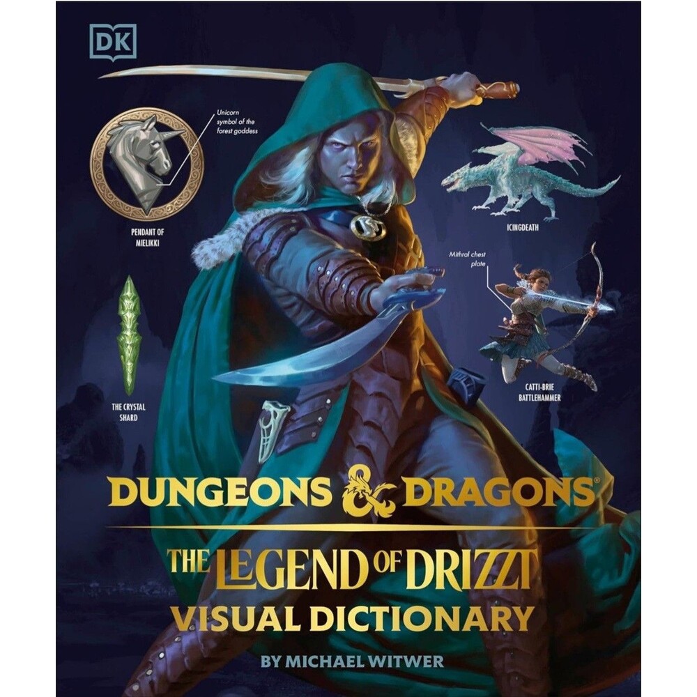 Dungeons & Dragons The Legend of Drizzt Visual Dictionary HC DK 2023 D&D